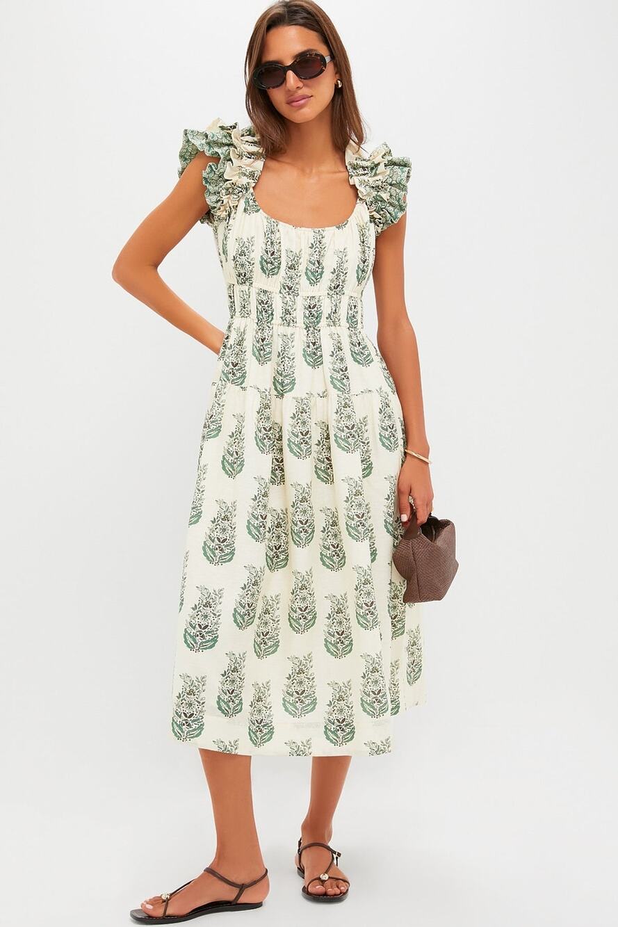 NWT Tuckernuck Jade Terrace Cotton Linen Liana Dress Sz S